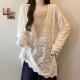 胖宽松中长版 独好看薄款 打底0130h 春季 大尺码 蕾丝衬衫 女2026新款