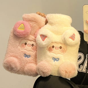 女生加厚学生防爆冬季 可爱注水热水袋肚子毛绒暖水袋暖手灌水宝宝