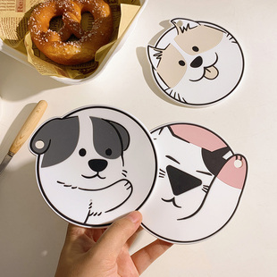 小动物耐高温热垫PVC茶垫马克杯杯垫隔防烫锅碗垫子稳固防滑桌垫
