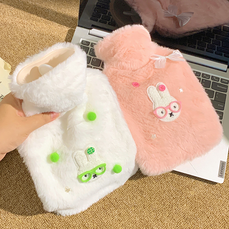 创意高颜值卡通米菲兔防爆暖水袋注水式大容量可爱秋冬季女暖手包