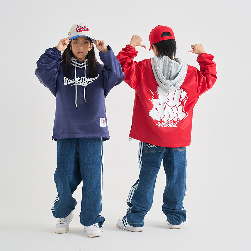FUJAM潮牌童装街舞儿童潮服男女童hiphop嘻哈服装炸街酷帅演出服