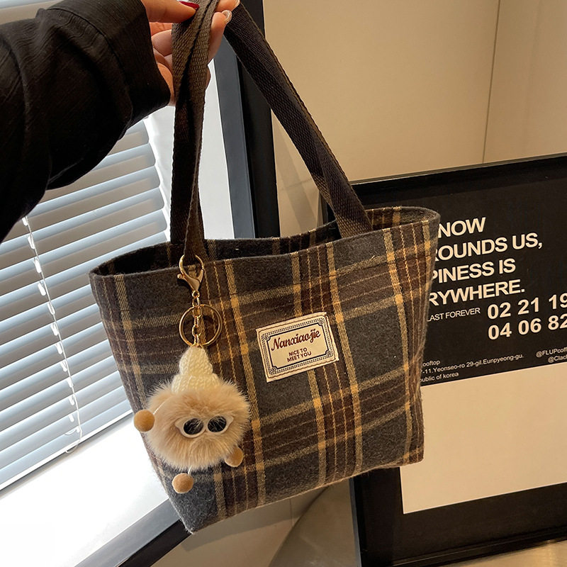 上班族杂物手提袋高级感小包民族风手拿小包包放手机学生上课装书