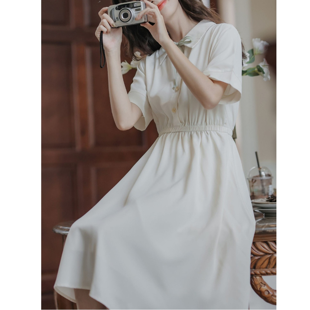 文艺新中式小清新休闲衬衫裙女夏