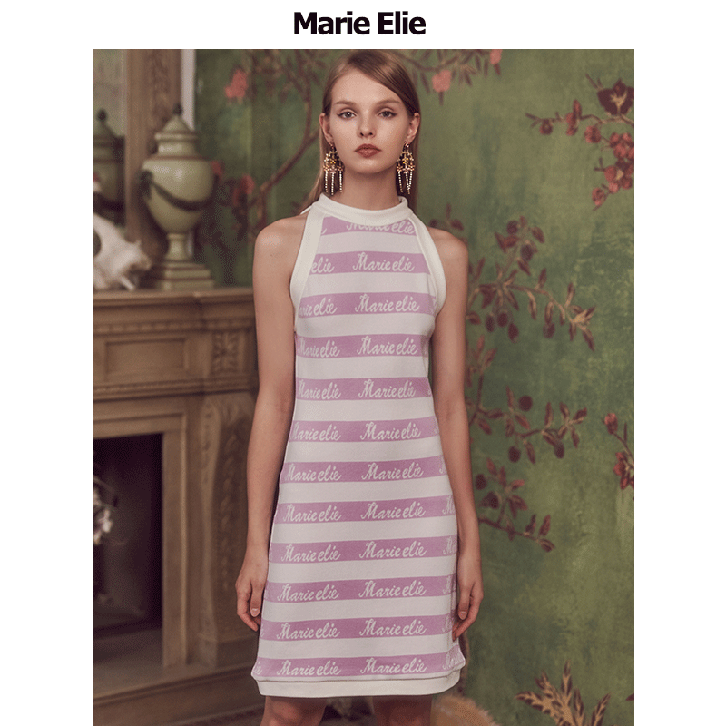Marie Elie秋冬新款 馨雅紫妍针织连衣裙EAA32M05095
