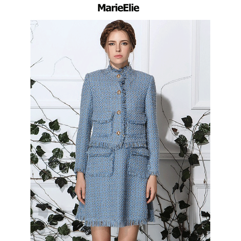 小香风经典款花呢百搭上衣短外套