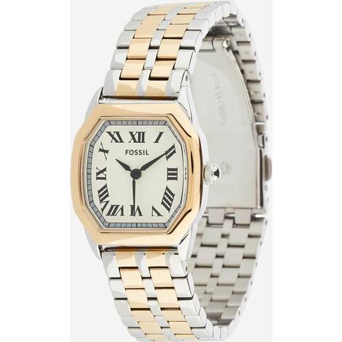 代购Fossil化石女士腕表计时夜光日期防水金属钢带双色罗马字