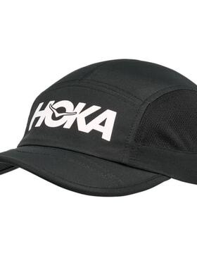 代购Hoka OneOne男士帽子防晒遮阳透气黑色跑步户外棒球帽爆款