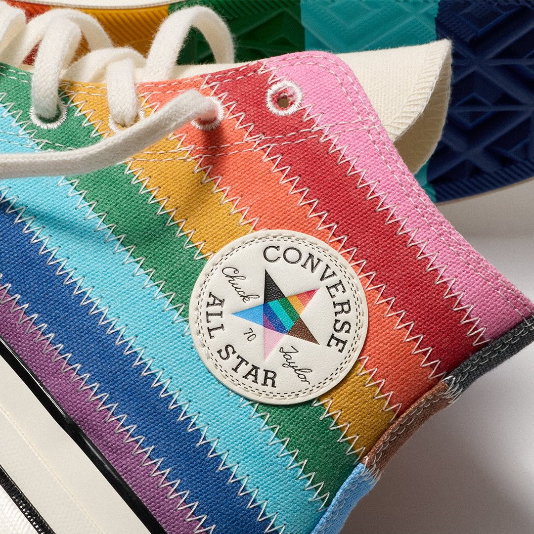 代购converse Chuck 70 Pride匡威七彩虹帆布鞋运动休闲鞋板鞋