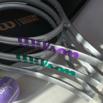 代购WILSON Clash/BladeV9威尔胜小银拍定制拍专业比赛训练网球拍