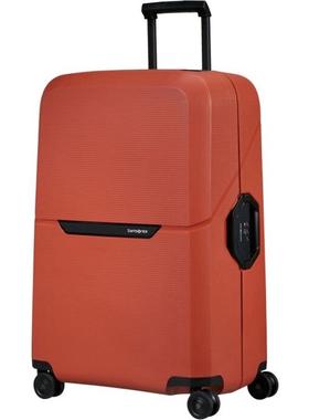 代购Samsonite新秀丽女士拉杆箱轻便大容量锁环保材质橙色