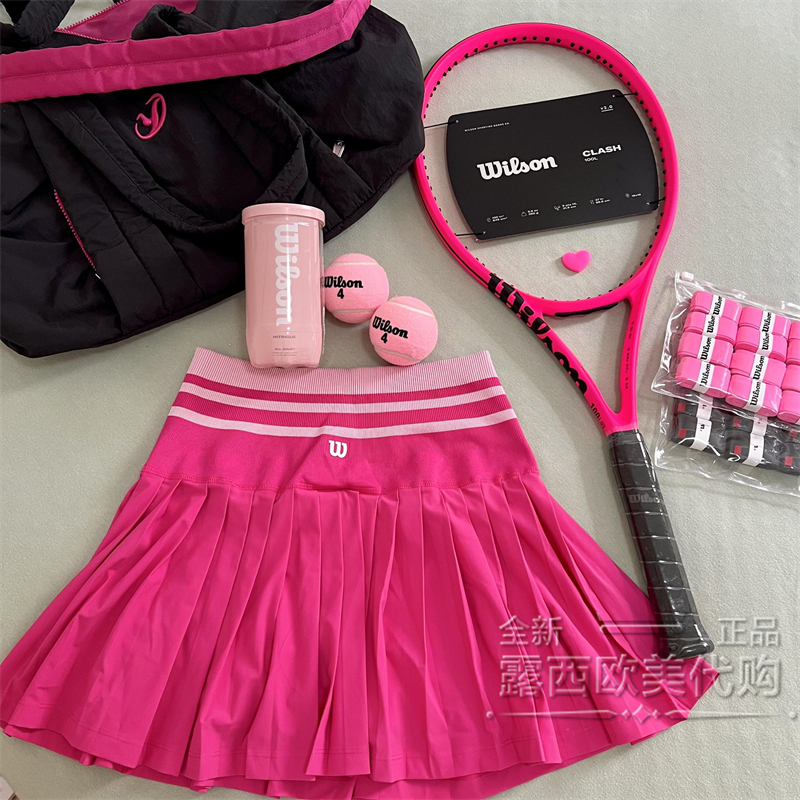 代购Wilson Clash 100L V2.0 威尔胜欧洲巴黎限定霓虹粉色网球拍