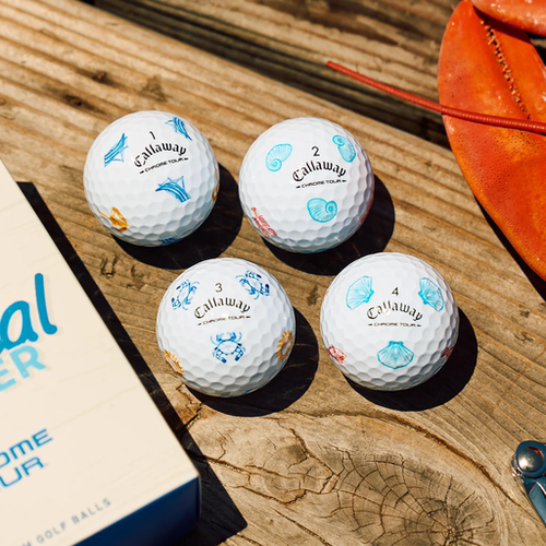 代购Callaway Chrome Tour卡拉威限量版海岸夏季高尔夫球果岭球