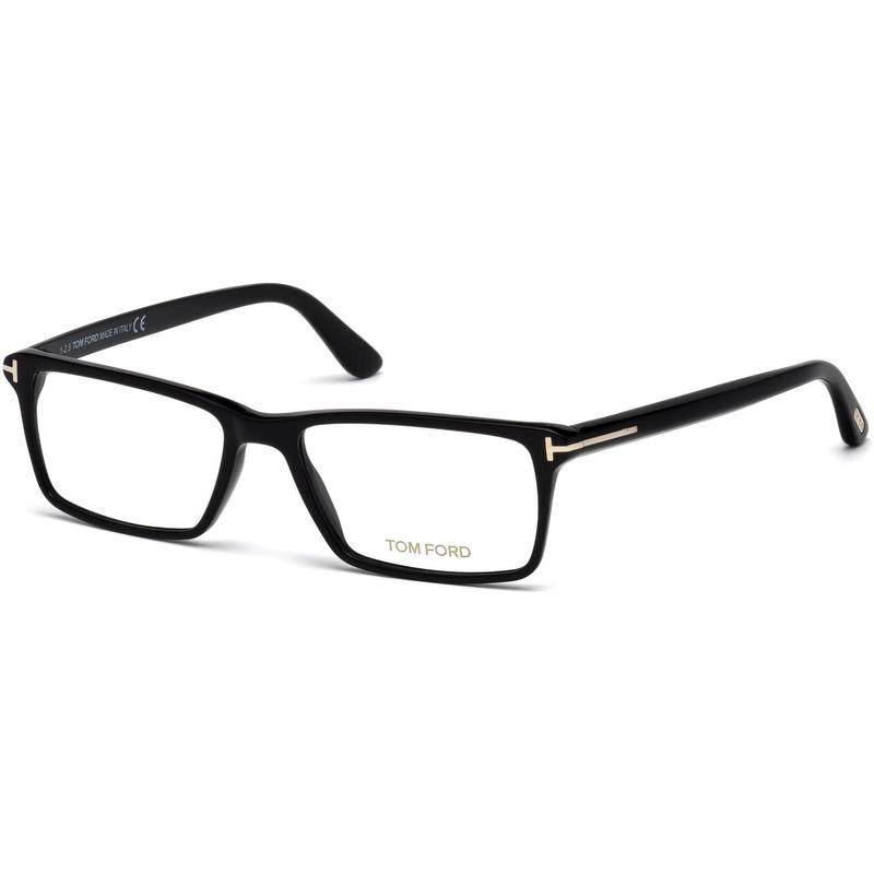 代购Tom Ford汤姆福特男士眼镜架全框几何形黑色金属装饰商务