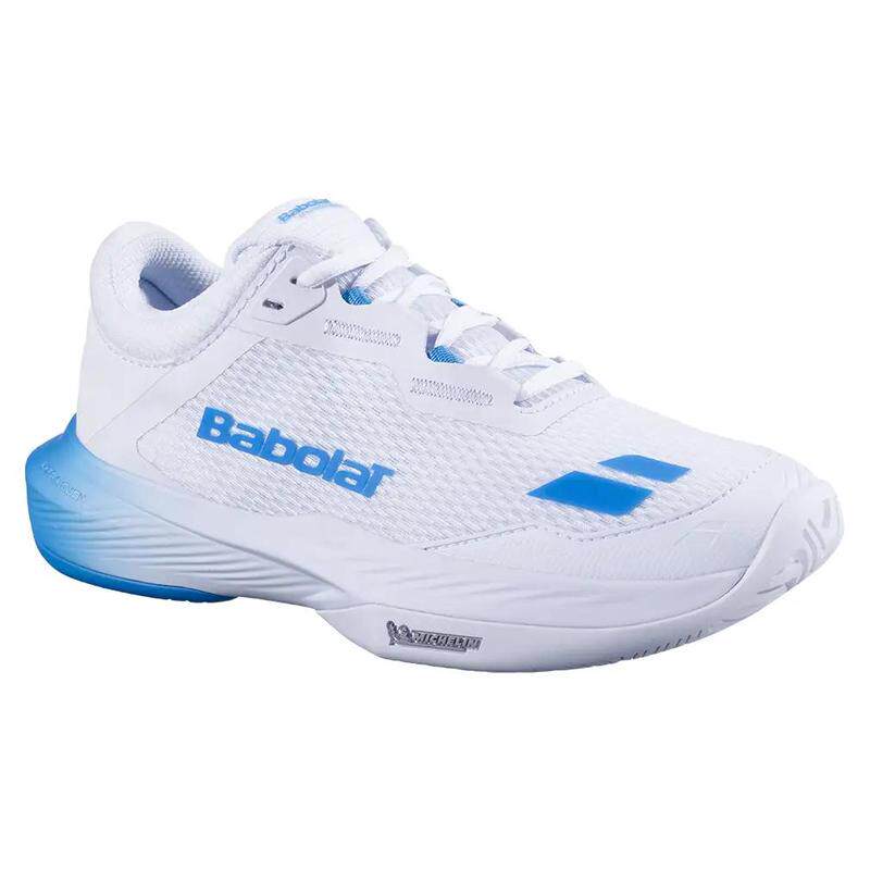 代购BABOLAT百保力女士网球鞋缓震防滑支撑性透气白色透气网面