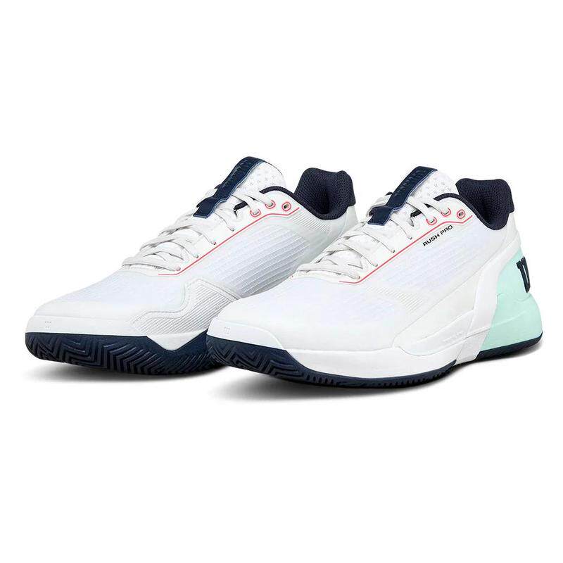 代购Wilson威尔胜男士网球鞋防滑缓震透气支撑性强白色深蓝色