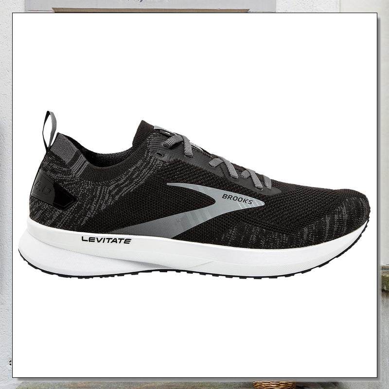 布鲁克斯Brooks Levitate 4 休闲男款防滑运动慢跑鞋黑色缓震透气