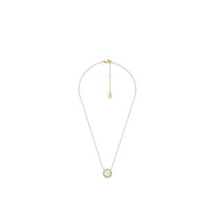 代购Fossil化石女士项链简约优雅精致百搭金色贝壳珠金属材质