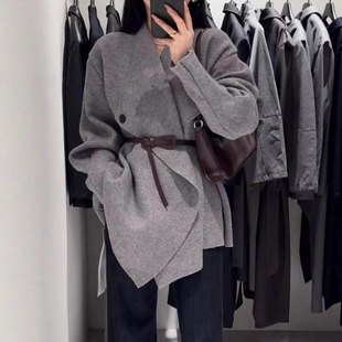 厚 外搭开衫 感收腰气质针织毛衣外套女2025新款 秋冬纯色中长款