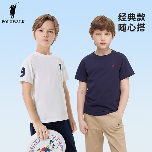 polowalk短袖儿童透气