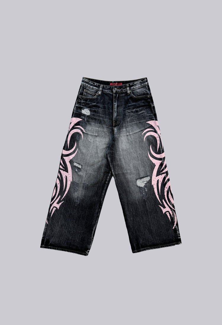 thumbnail for Jaded London Light Wash Colossus Fit Jeans washed baggy jeans in stock