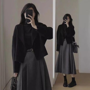 2026年春秋呢外套女小香风薄款短款西装套装高级感新款秋季小个子