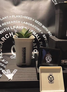 2NEIGHBORHOOD塑胶SRL简约潮流块根植物龙舌兰龟甲龙布纹球花盆