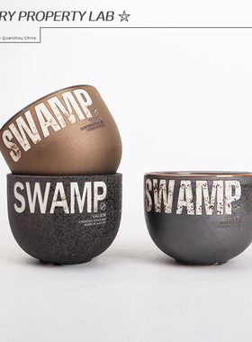 149潮流块根植物龙舌兰龟甲龙块根SRL陶瓷手工花盆NEIGHBORHOOD