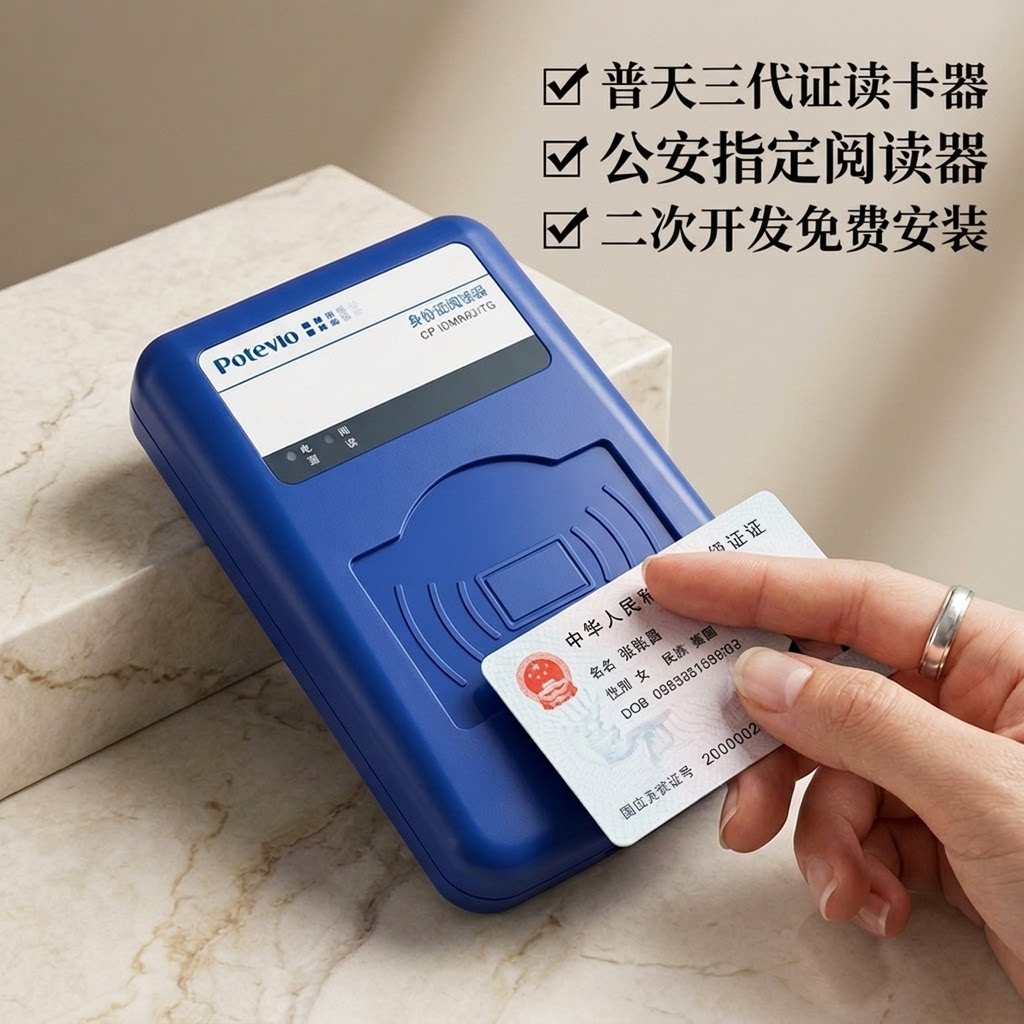 普天身份阅读器读卡器二三代证台式居民识别仪机具CP IDMR02/TG