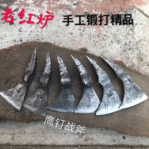 手工锻打户外野营全钢战斧