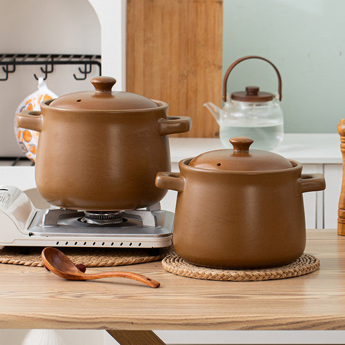 平定无釉土砂锅老式煲汤明火炖锅