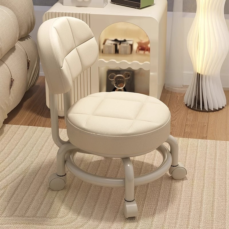 德国进口万向轮小凳子软包带娃凳