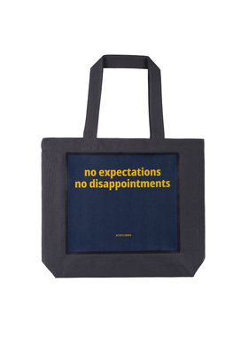 TOTE系列 0124 no expectations no disappointments 绝望 托特包