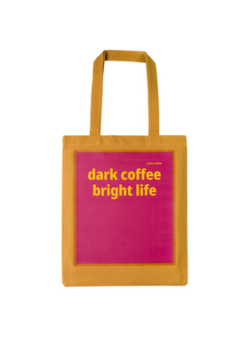 姜黄系列 #0117# dark coffee bright life 帆布袋 ACRYLISM®