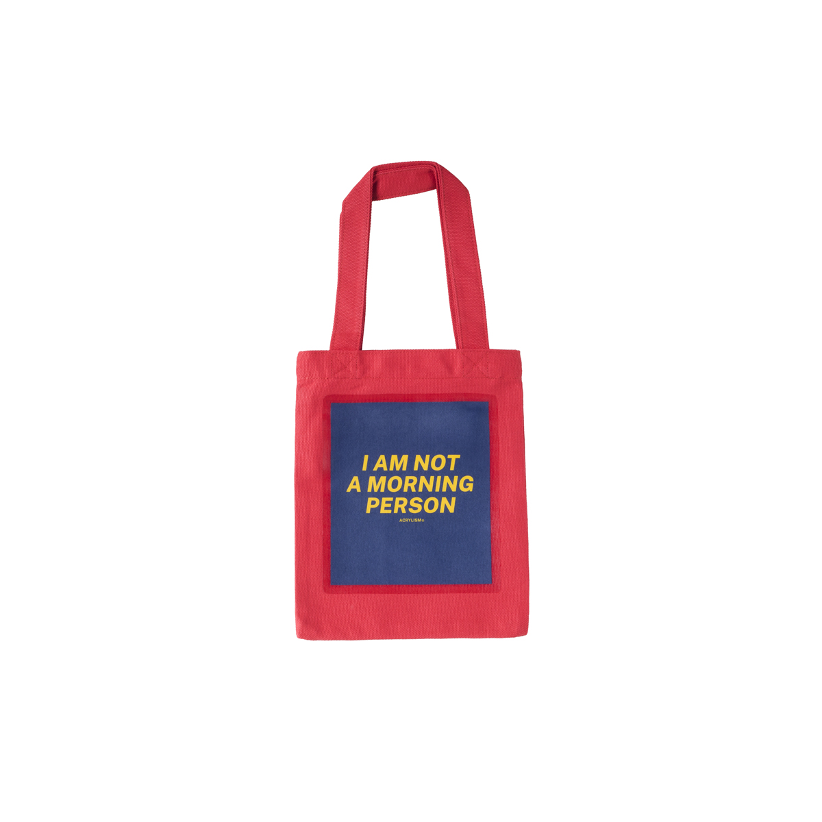 #0079# 迷你 i am not a morning person ACRYLISM® mini bag