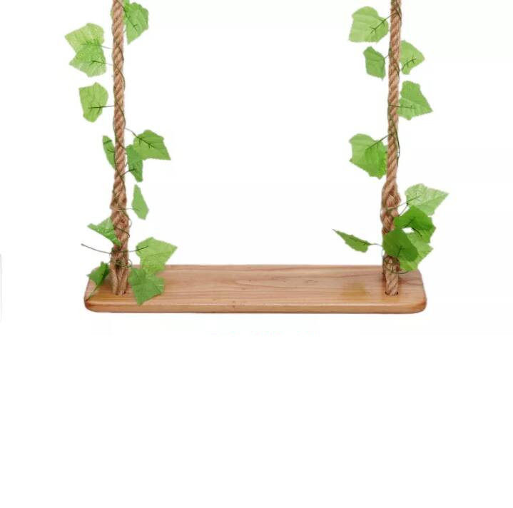 实木秋千户外儿童室内家用成人麻绳秋千装饰简易单人双人阳台庭院