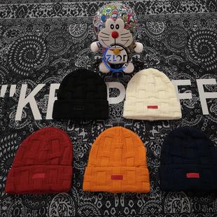 Beanie编织方格冷帽 渠道货ZLOT Weave Basket 针织帽毛线帽 19FW