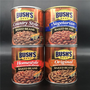 美国Bush Homestyle Baked Beans布什家常口味焗豆罐头Original