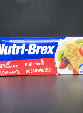 Nutri-Brex Low Sugar澳洲进口无糖精低脂优粹麦谷物即食麦片375g