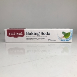Baking Soda红印小苏打牙膏100g新西兰进口无氟清新口气成人通用