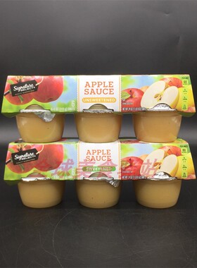 Unsweetened Apple Sauce美国无蔗糖添加苹果酱涂抹面包酱吐司酱