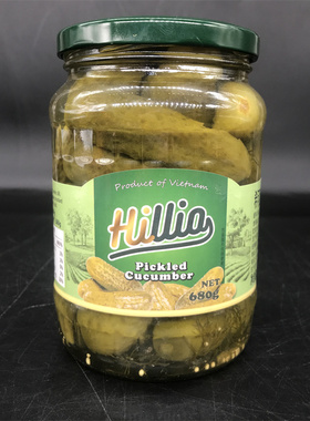 Pickled Cucumber越南进口俄式酸黄瓜酸脆爽口酸青瓜酱腌菜680g