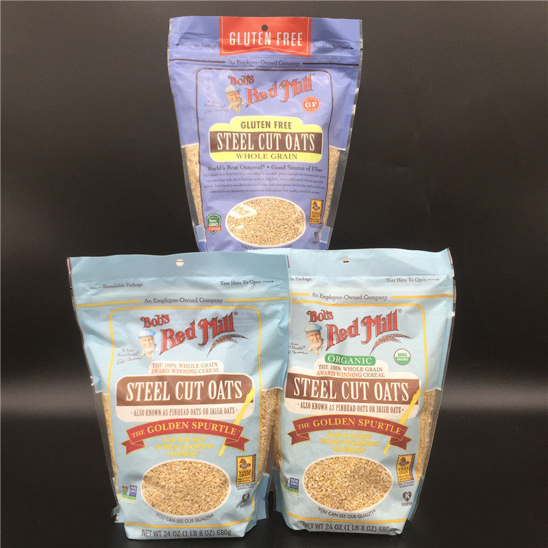 Gluten Free Steel Cut Oats Whole Grain鲍勃红磨坊钢切燕麦粒,咖啡/麦片/冲饮,水果/坚果混合麦片,淘宝优惠券,粉丝福利购,淘宝优惠卷