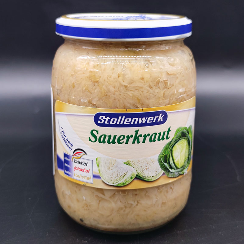德国进口Stollenwerk Sauerkraut碧绿屋酸椰菜碎甘蓝罐头西餐配料 - 实物图