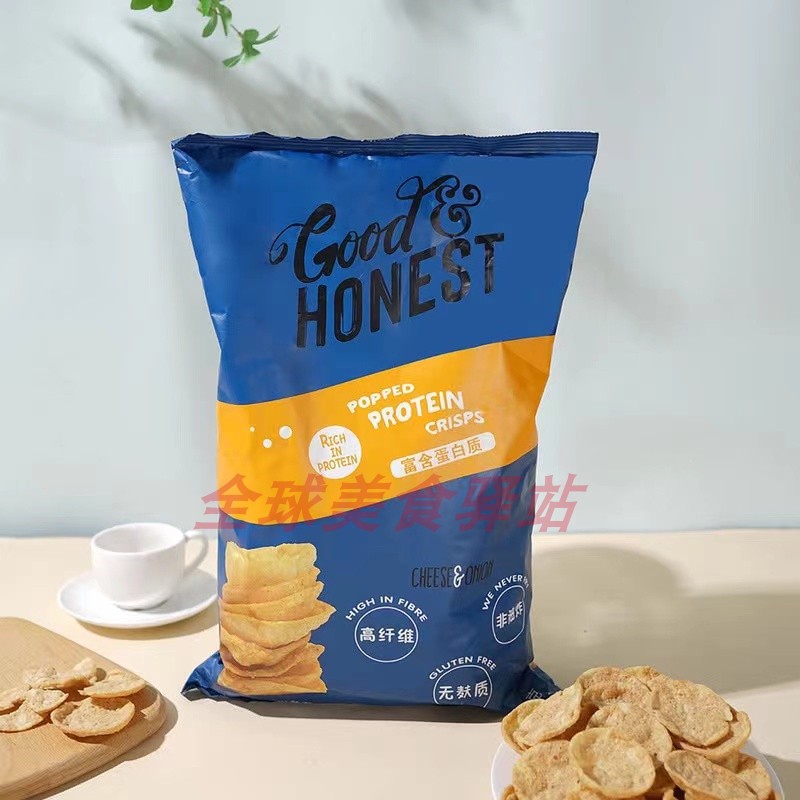 Popped Protein Crisps Cheese Onion英国