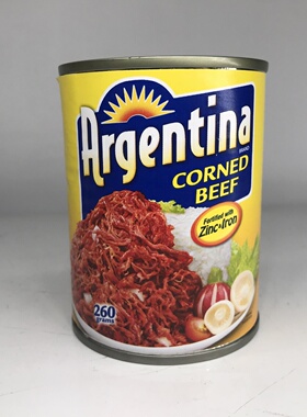 香港代购Argentina Corned Beef菲律宾进口咸牛肉罐头260g
