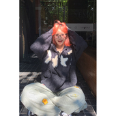 外套 宽松连帽针织衫 soul秋冬重磅慵懒风水貂绒开衫 毛衣女秋季