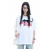 T恤 短袖 soul趣味毛绒猫咪可爱少女风上衣小众设计感夏季 新款