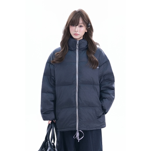 kk soul韩系基础款90白鸭绒羽绒服冬季设计感加厚保暖情侣面包服