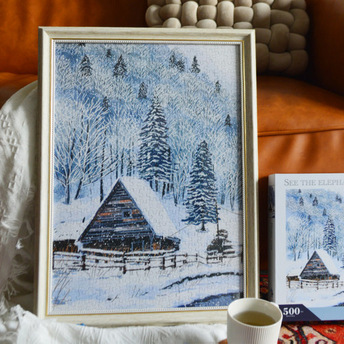 六米大象禾木初冬温暖治愈拼图