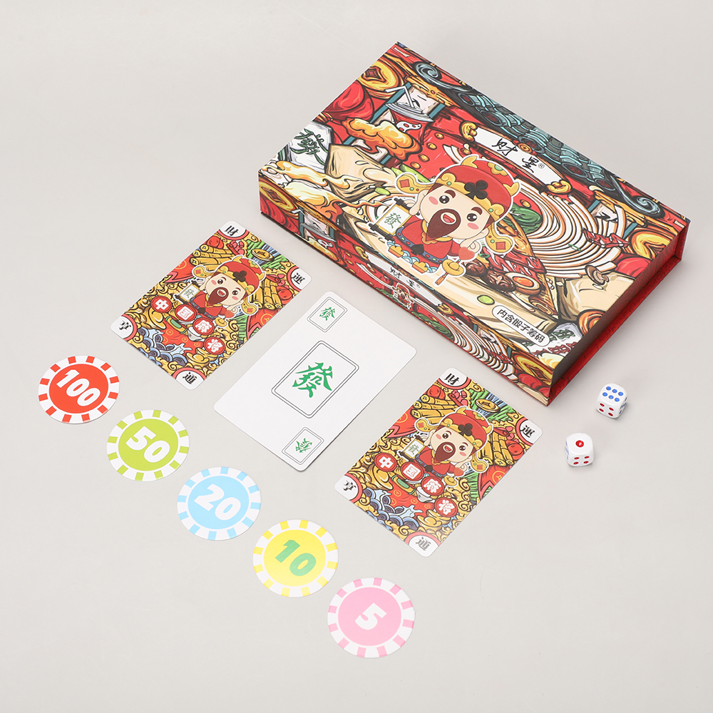 包邮纸麻将扑克牌塑料旅行麻将牌